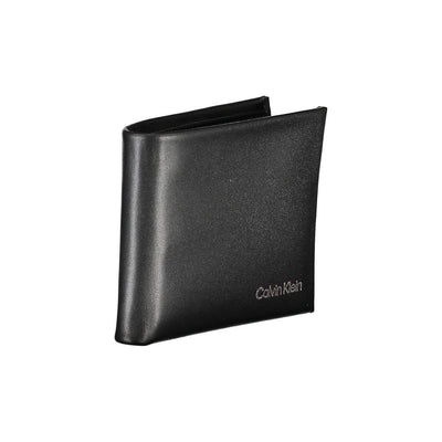 Calvin Klein Schwarzes Polyester Herren Portemonnaie