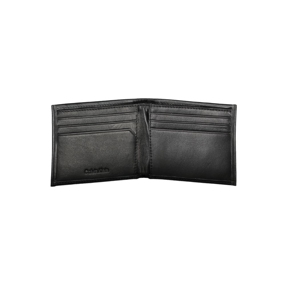 Calvin Klein Schwarzes Polyester Herren Portemonnaie