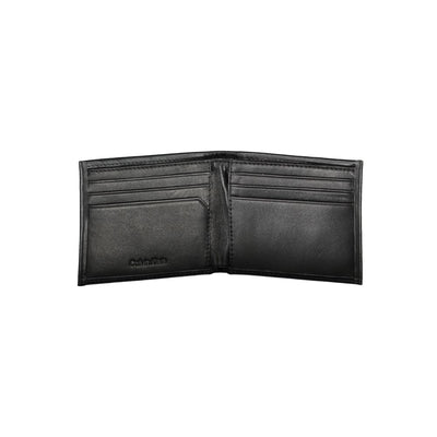 Calvin Klein Schwarzes Polyester Herren Portemonnaie