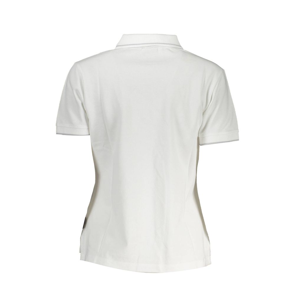 Napapijri Weißes Baumwoll-Poloshirt für Frauen