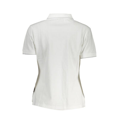 Napapijri Weißes Baumwoll-Poloshirt für Frauen