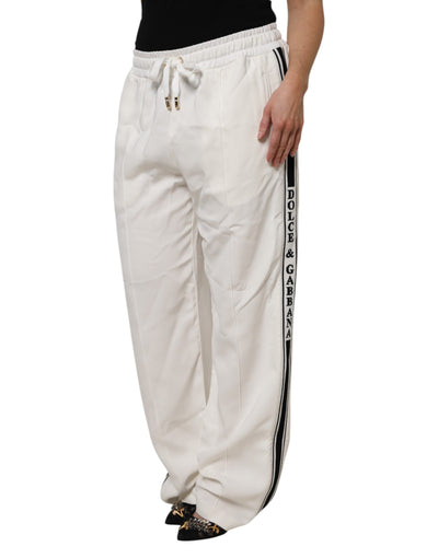 Dolce & Gabbana Weiße Jogger-Sweatpants Hose