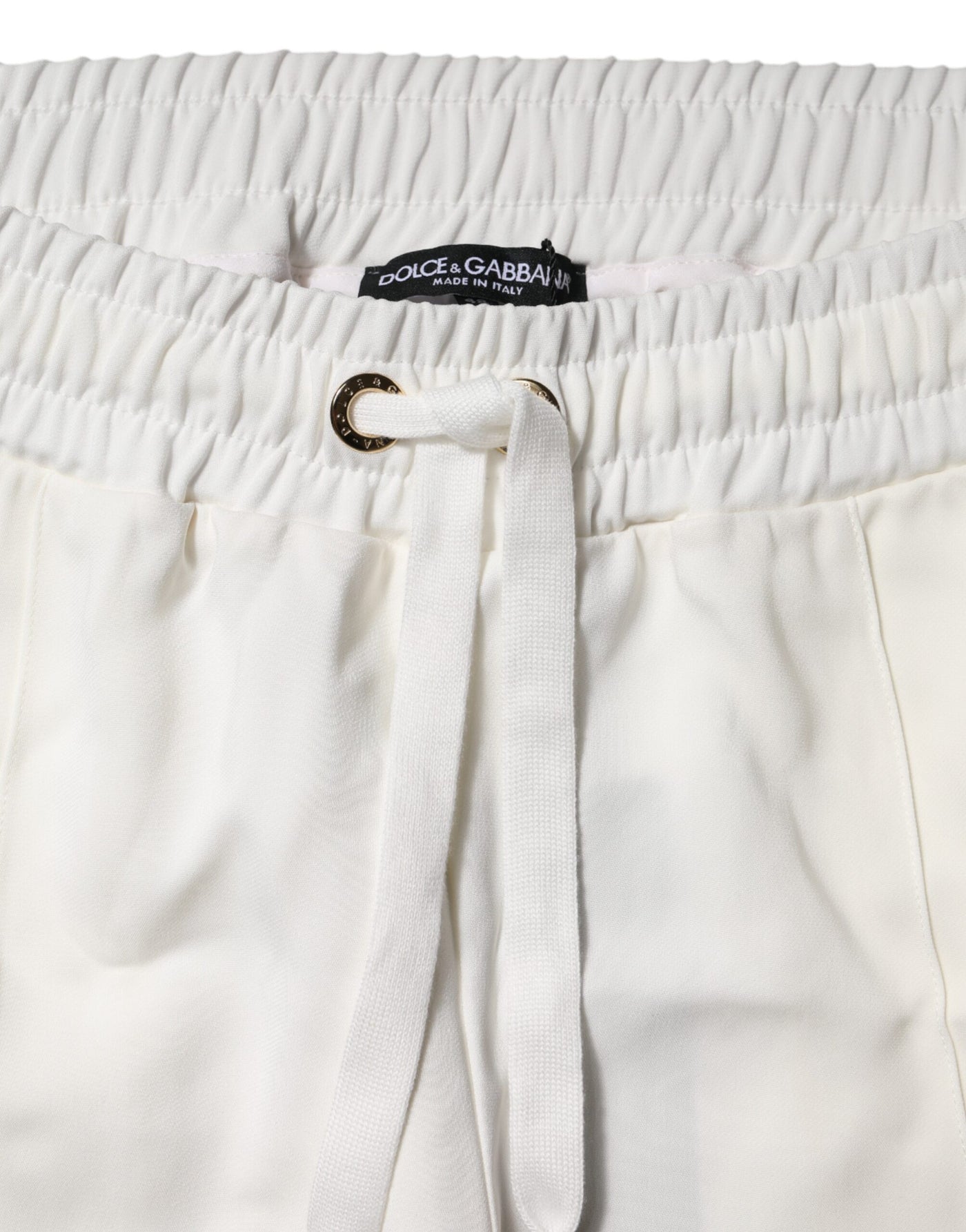 Dolce & Gabbana Weiße Jogger-Sweatpants Hose