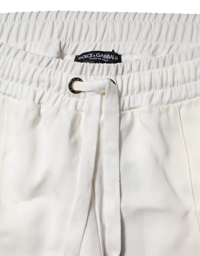 Dolce & Gabbana Weiße Jogger-Sweatpants Hose