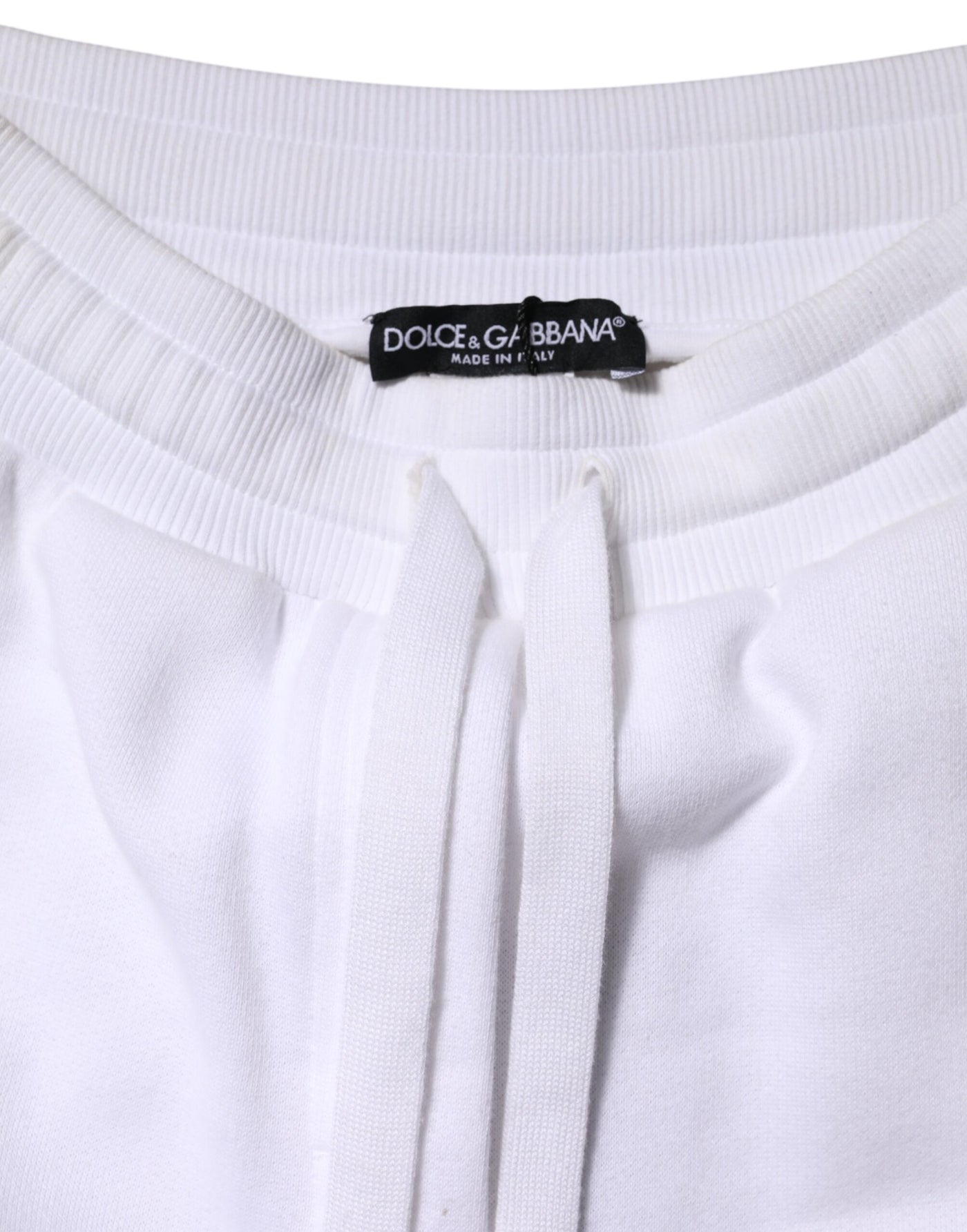 Dolce & Gabbana Weiße Baumwoll-Stretch-Jogger-Sweatpants Hose