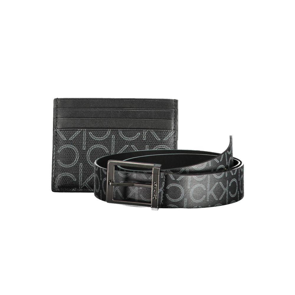 Calvin Klein Schwarzes Polyethylen Portemonnaie für Herren