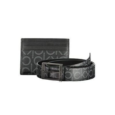 Calvin Klein Schwarzes Polyethylen Portemonnaie für Herren