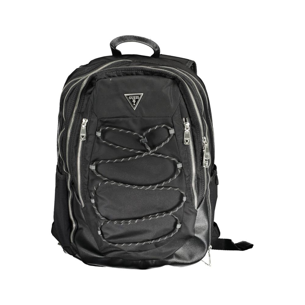 Guess Jeans Schwarzer Polyamid-Rucksack für Männer