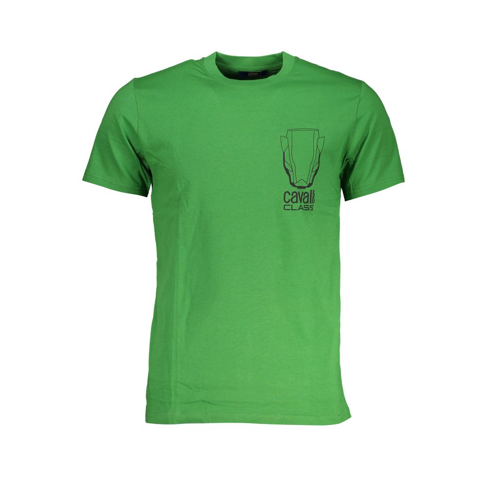Cavalli Class T-Shirt aus grüner Baumwolle