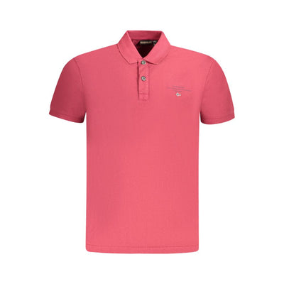 Napapijri Rotes Baumwoll-Poloshirt für Männer