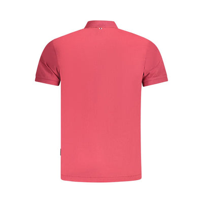 Napapijri Rotes Baumwoll-Poloshirt für Männer