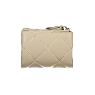 Mario Valentino Beige Polyethylen Damen Geldbörse
