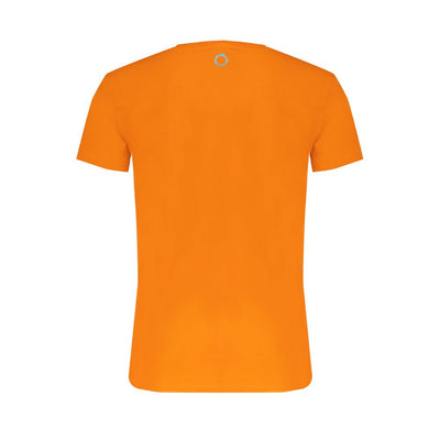 Trussardi Orangefarbenes T-Shirt aus Baumwolle