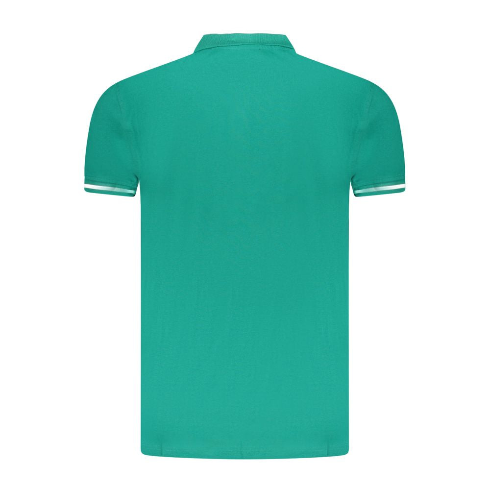 Cavalli Class Grünes Baumwoll-Poloshirt für Männer