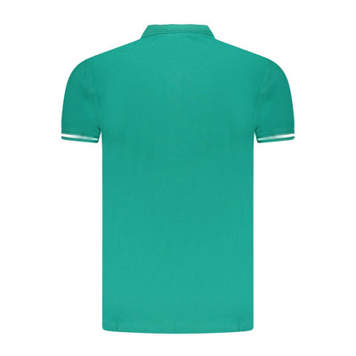 Cavalli Class Grünes Baumwoll-Poloshirt für Männer