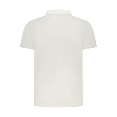 Cavalli Class Weißes Baumwoll-Poloshirt für Männer