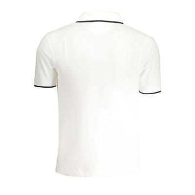 La Martina Weißes Baumwoll-Poloshirt für Männer