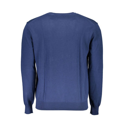 La Martina Blauer Baumwollpullover für Männer