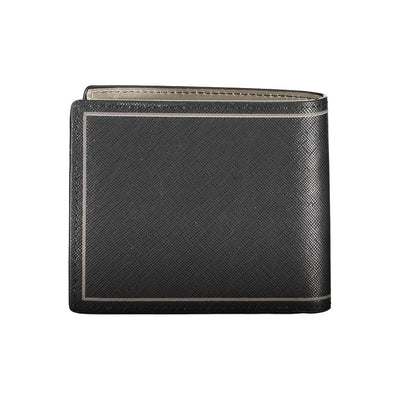 Tommy Hilfiger Schwarzes Leder Portemonnaie