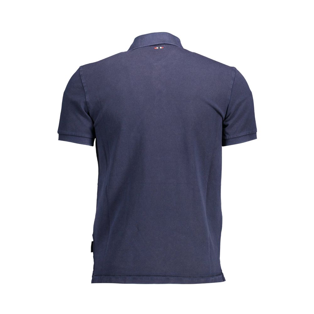 Napapijri Blaues Baumwoll-Poloshirt für Männer