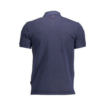 Napapijri Blaues Baumwoll-Poloshirt für Männer