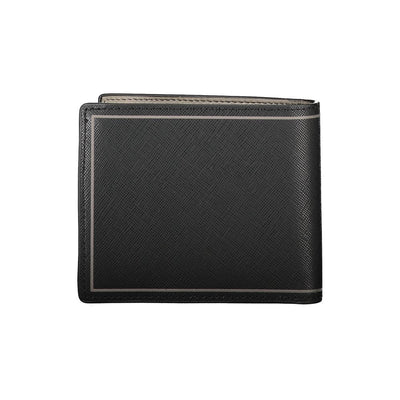 Tommy Hilfiger Schwarzes Leder Portemonnaie