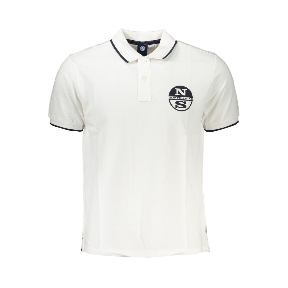North Sails Weißes Baumwoll-Poloshirt