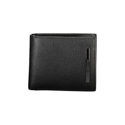 Calvin Klein Schwarzes Leder Portemonnaie