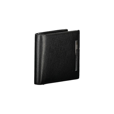 Calvin Klein Schwarzes Leder Portemonnaie