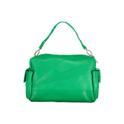 Desigual Grüne Polyethylen-Handtasche