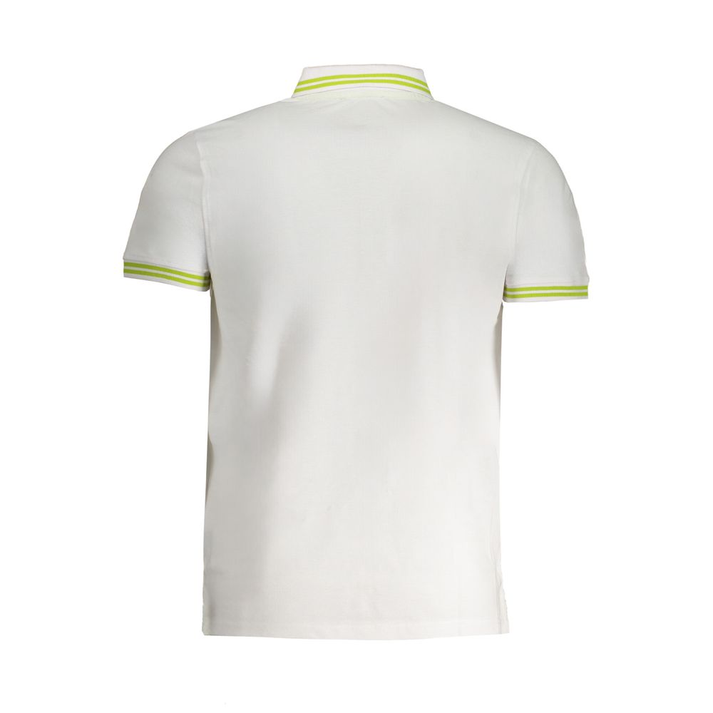 Cavalli Class Weißes Baumwoll-Poloshirt
