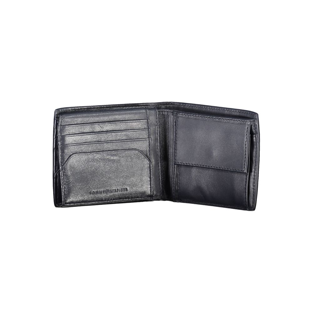 Tommy Hilfiger Blaue Leder Herren Geldbörse