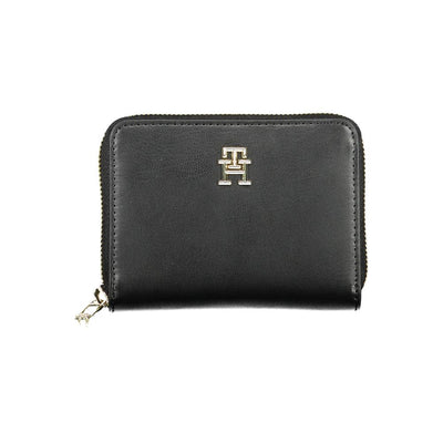 Tommy Hilfiger Schwarzes Portemonnaie aus Polyethylen