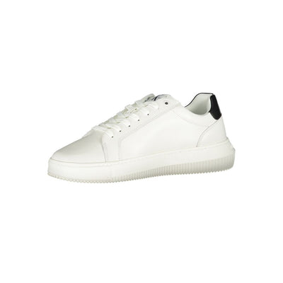 Calvin Klein Raffinierte weiße Schnürsenkel-Sneakers
