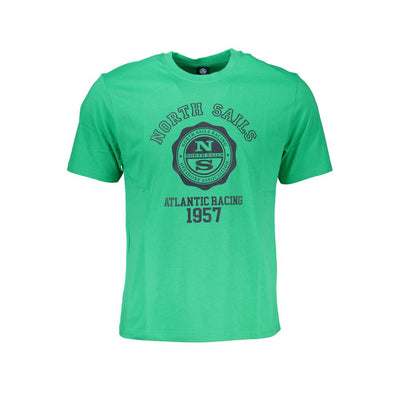 North Sails T-Shirt aus grüner Baumwolle