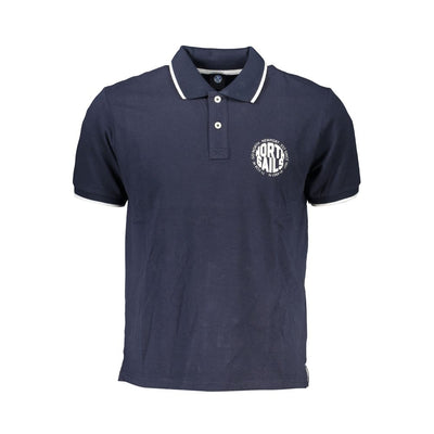 North Sails Blaues Baumwoll-Poloshirt