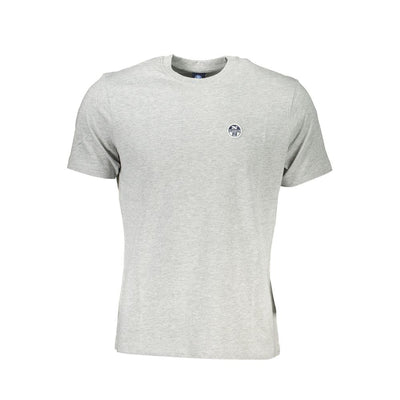 North Sails Braunes Baumwoll-T-Shirt für Männer