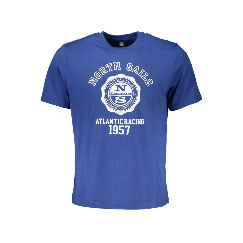 North Sails T-Shirt aus blauer Baumwolle
