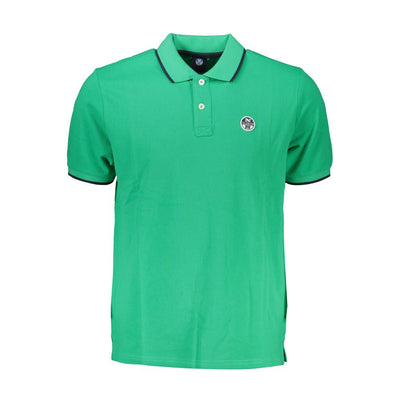 North Sails Grünes Baumwoll-Poloshirt