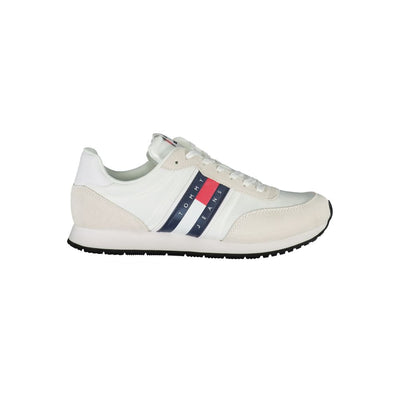 Tommy Hilfiger Schlichte weiße Sneakers mit kontrastierenden Details