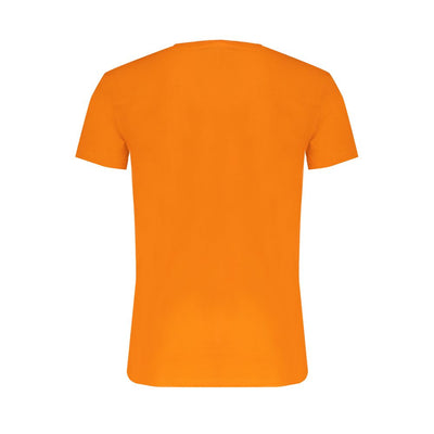 Trussardi Orangefarbenes T-Shirt aus Baumwolle
