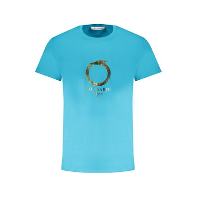 Trussardi Hellblau Baumwolle Männer TShirt