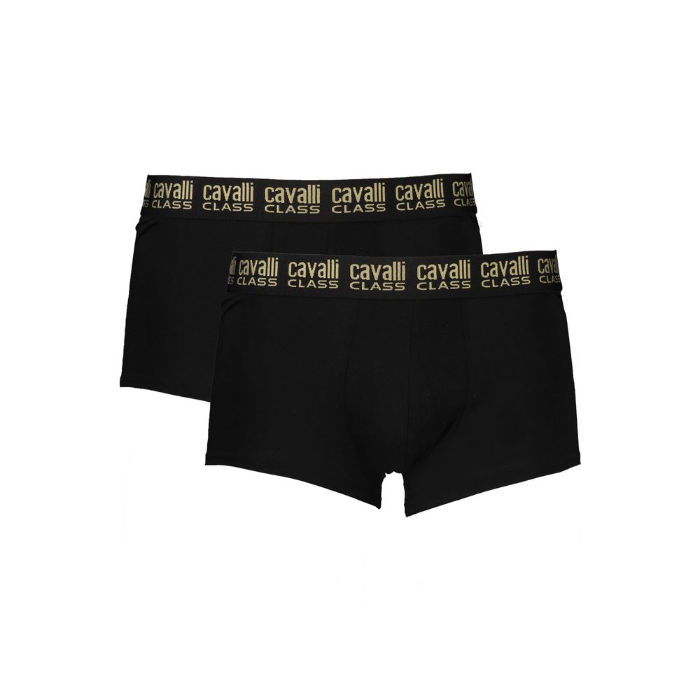 Cavalli Class Schwarz Baumwolle Männer Boxer