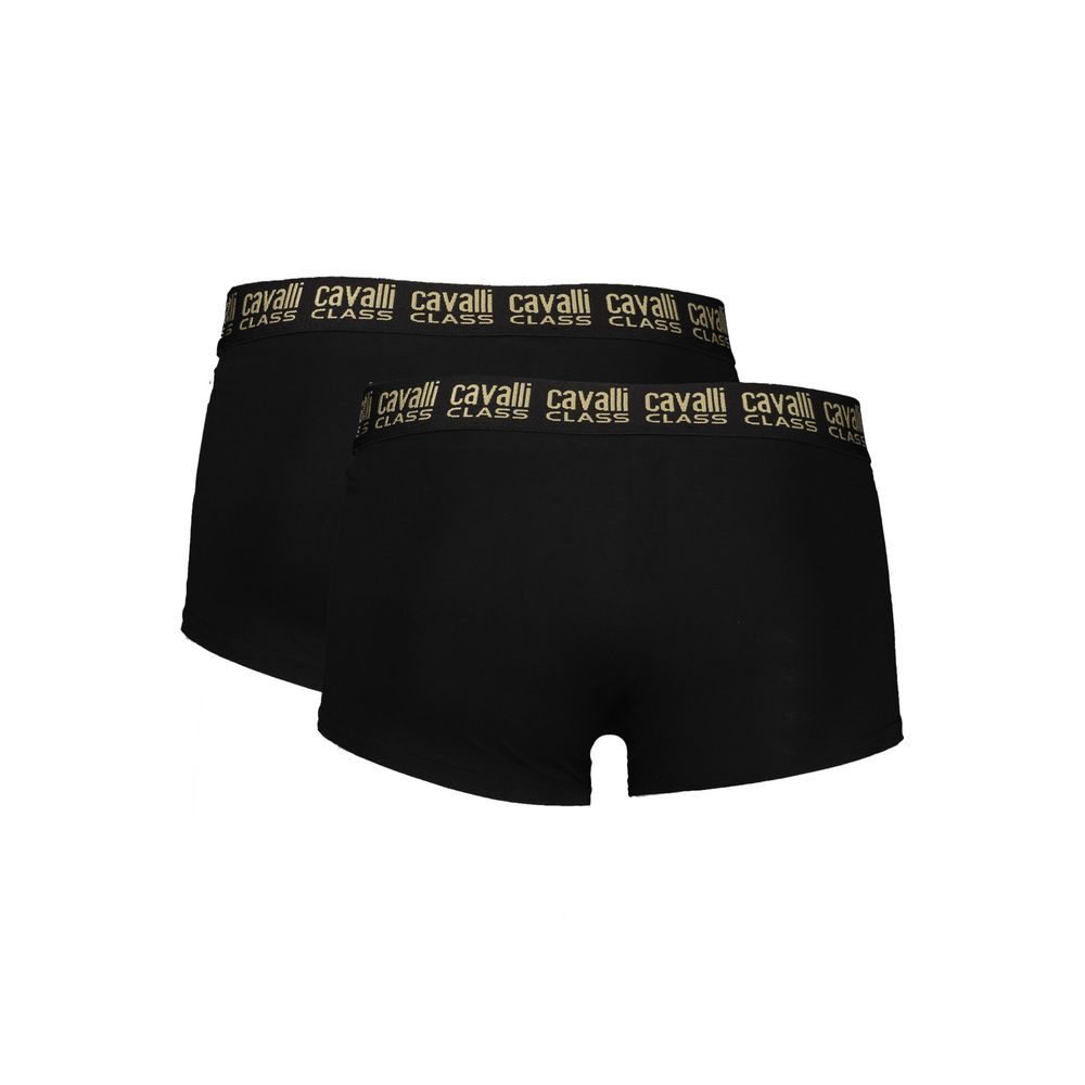 Cavalli Class Schwarz Baumwolle Männer Boxer