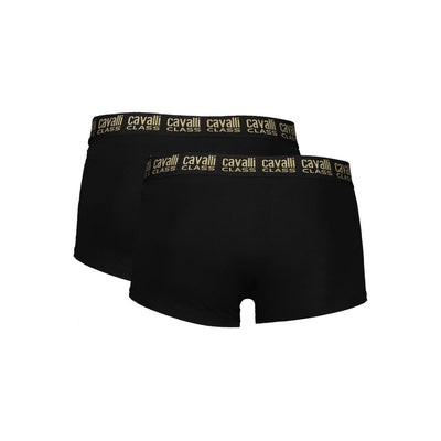 Cavalli Class Schwarz Baumwolle Männer Boxer