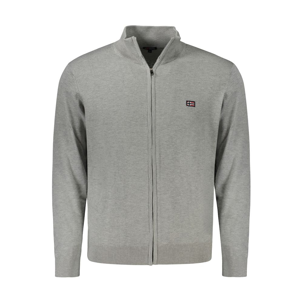 Norway 1963 Braune Polyester Herren Strickjacke