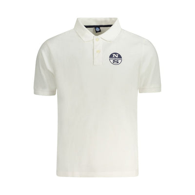 North Sails Weißes Baumwoll-Polo für Männer
