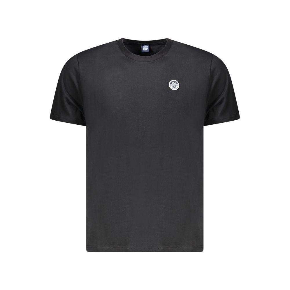 North Sails Schwarzes Baumwolle Männer T-Shirt