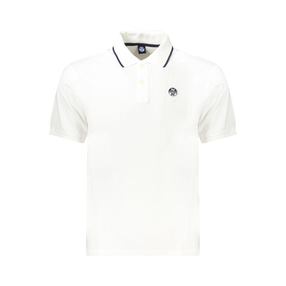 North Sails Weißes Baumwoll-Poloshirt für Männer