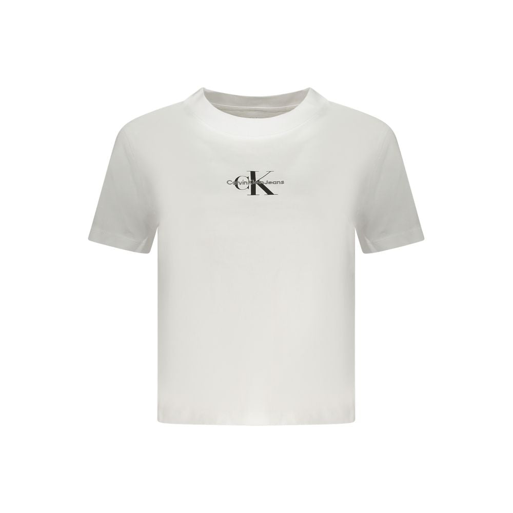 Calvin Klein Weißes T-Shirt aus Baumwolle für Frauen